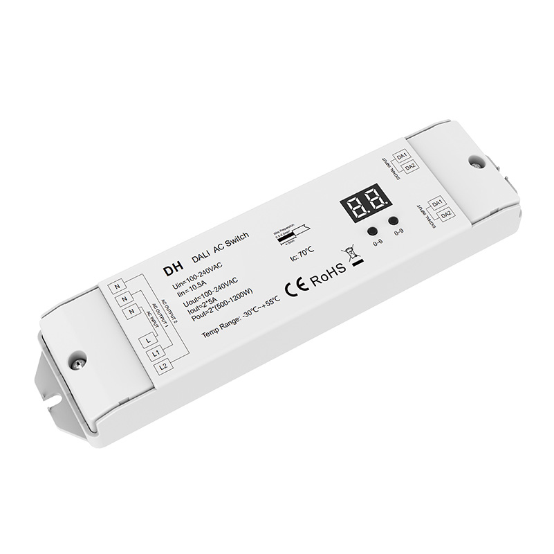 DH (DT7) 100-240VAC 2CH*5A DALI AC Switch DH (DT7) 100-240VAC 2CH*5A DALI AC Switch